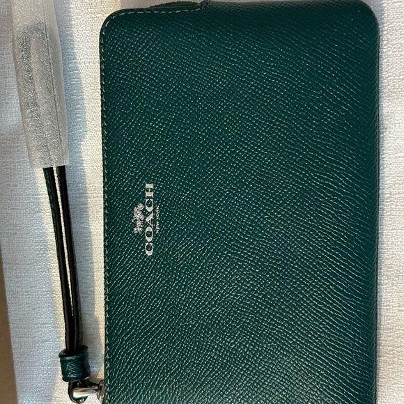 Coach Green Leather Wallet - Picture 3 of 5